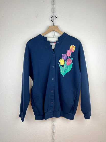 TULIP NAVY BLUE CARDIGAN