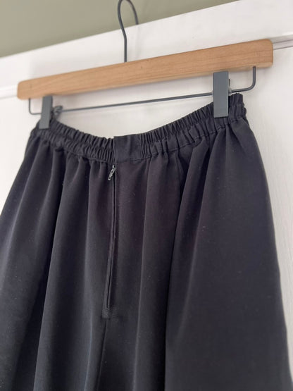 SUPER WIDE LEG BLACK TROUSERS