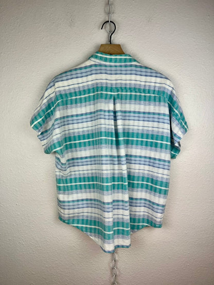LIZSPORT STRIPED BUTTON DOWN