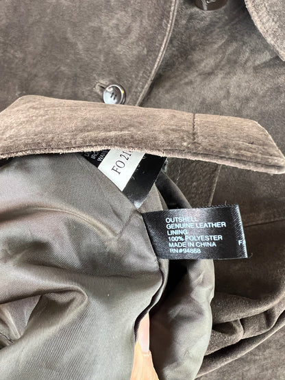 BROWN SUEDE LEATHER JACKET