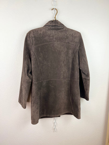 BROWN SUEDE LEATHER JACKET