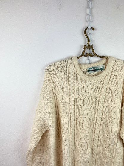 ARAN CRAFTS CABLE KNIT SWEATER