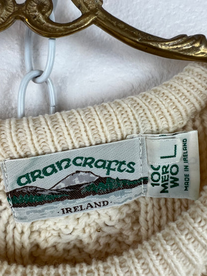 ARAN CRAFTS CABLE KNIT SWEATER