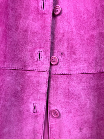 PINK SUEDE LEATHER JACKET