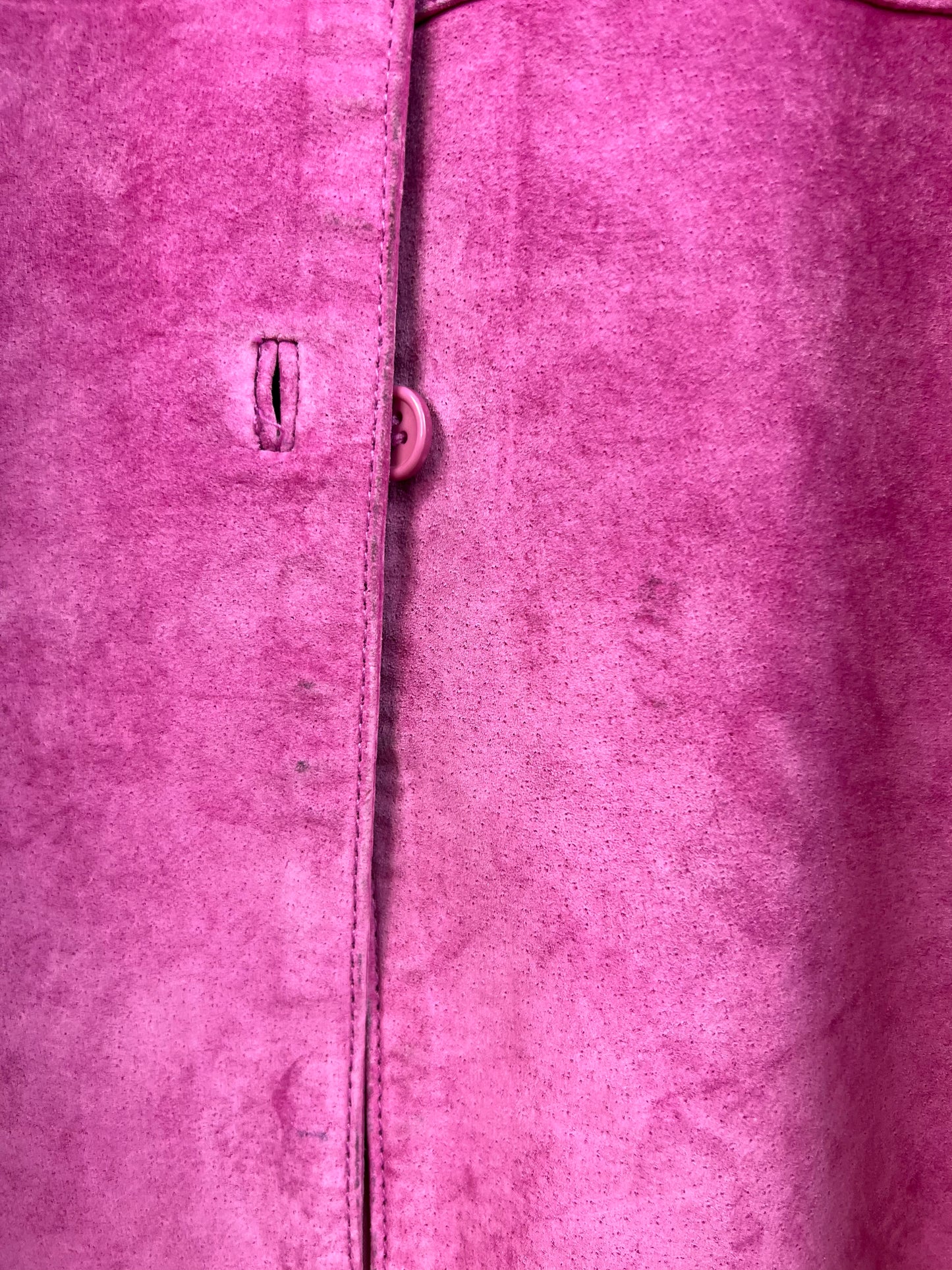 PINK SUEDE LEATHER JACKET