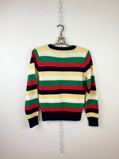RICKI STRIPED HENLEY SWEATER