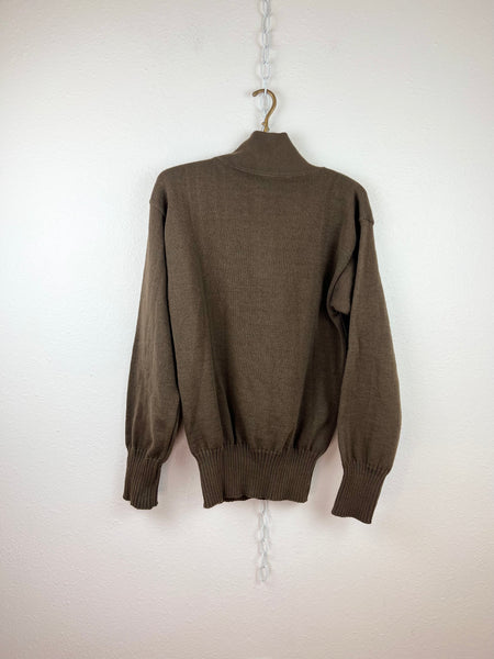 MILITARY HENLEY SWEATER