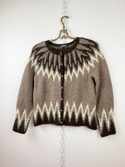 J. JILL NORDIC ICELANDIC CARDIGAN