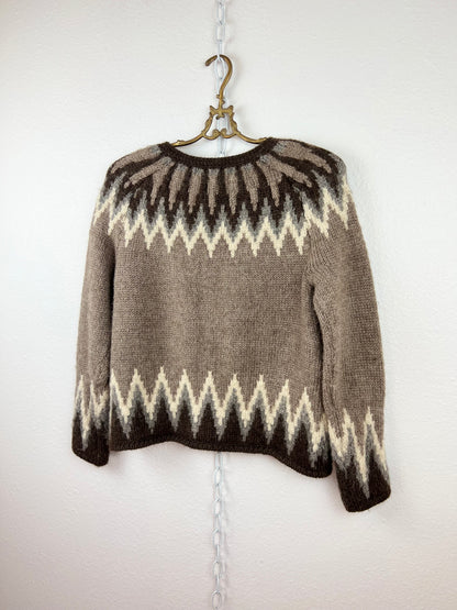J. JILL NORDIC ICELANDIC CARDIGAN