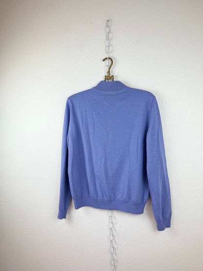 WOOL LILAC MOCK NECK SWEATER
