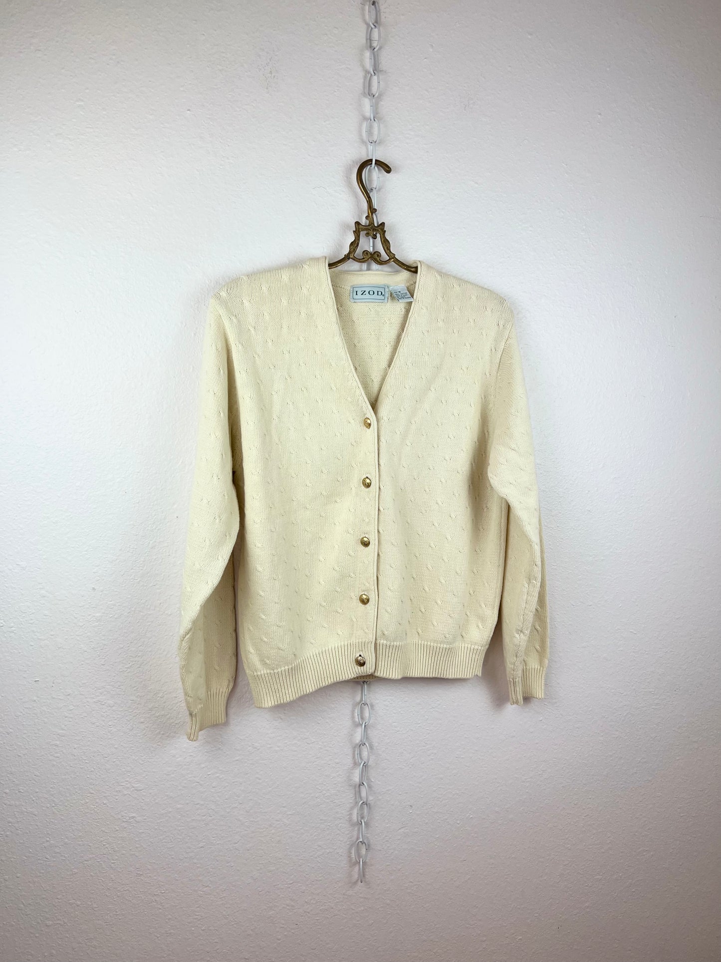 IZOD TEXTURED CARDIGAN