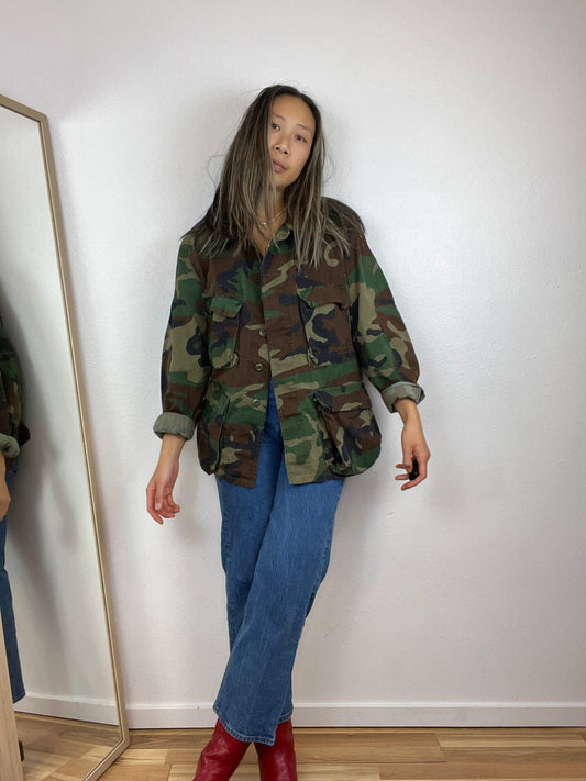MILITARY CAMO CHORE COAT