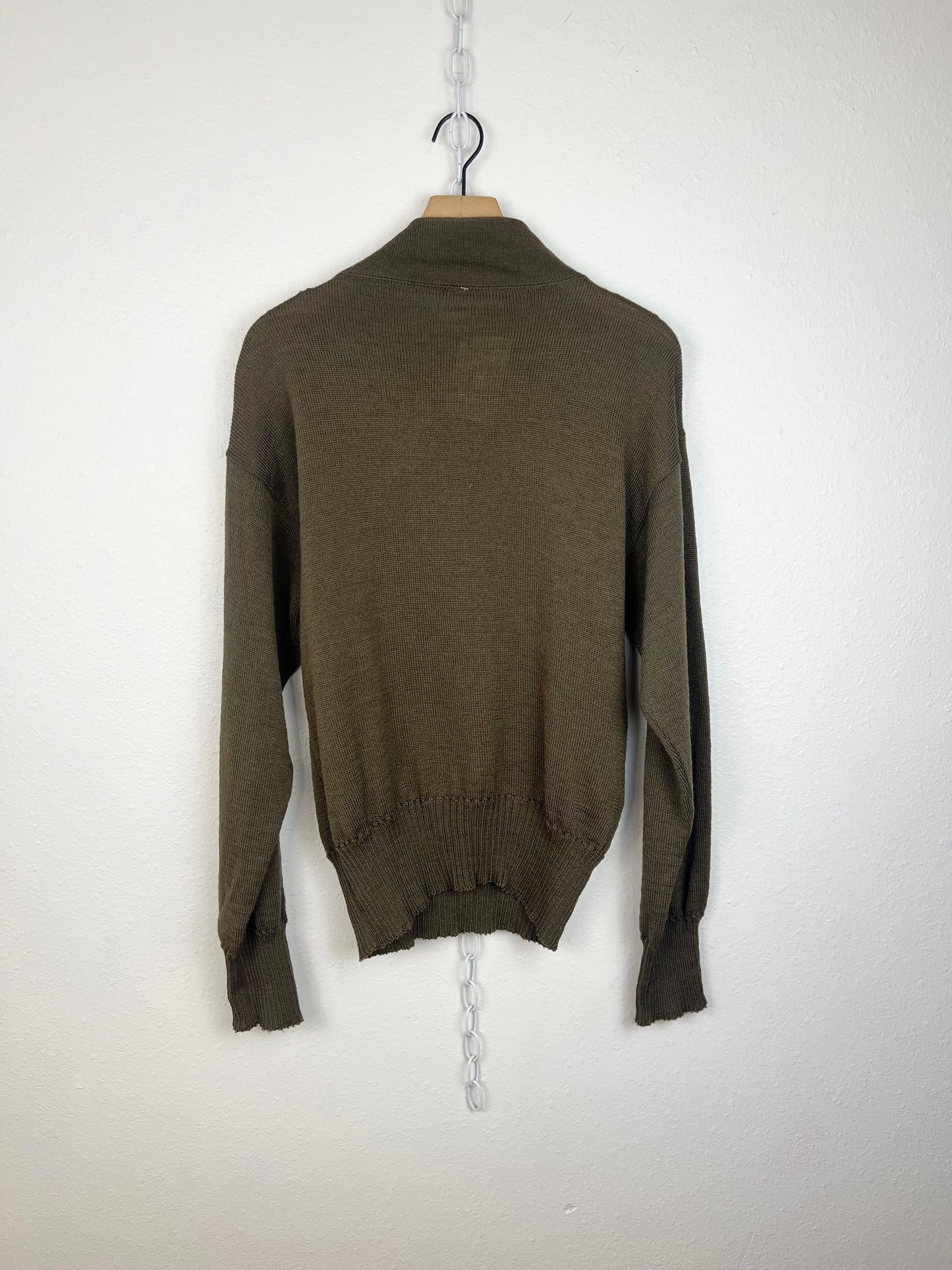 MILITARY HENLEY SWEATER