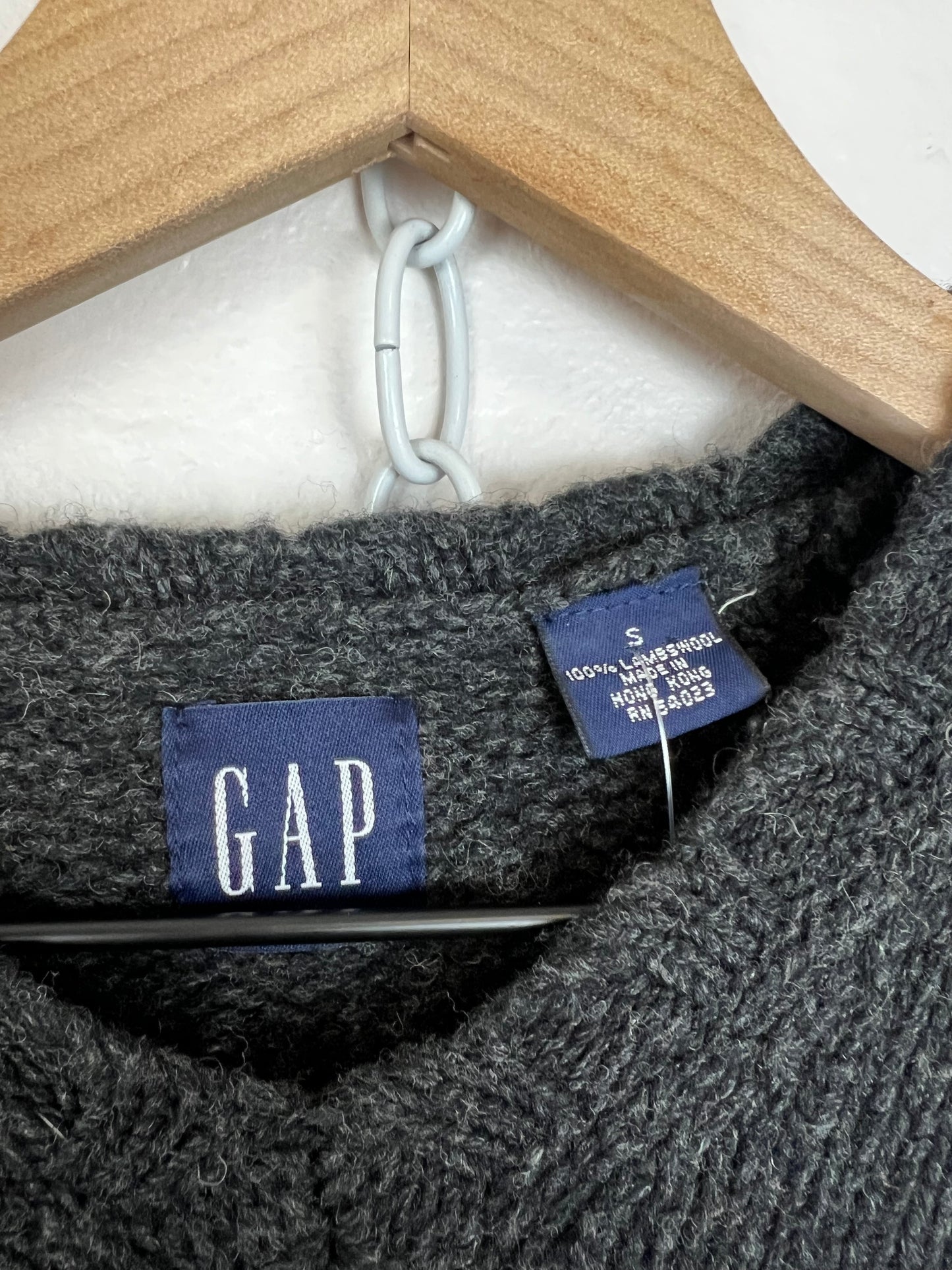 GAP LAMBSWOOL GREY SWEATER