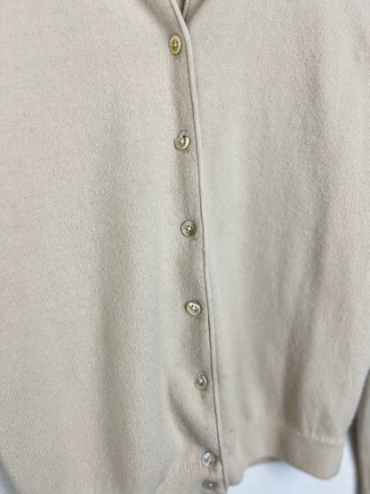 CROPPED TAN CARDIGAN