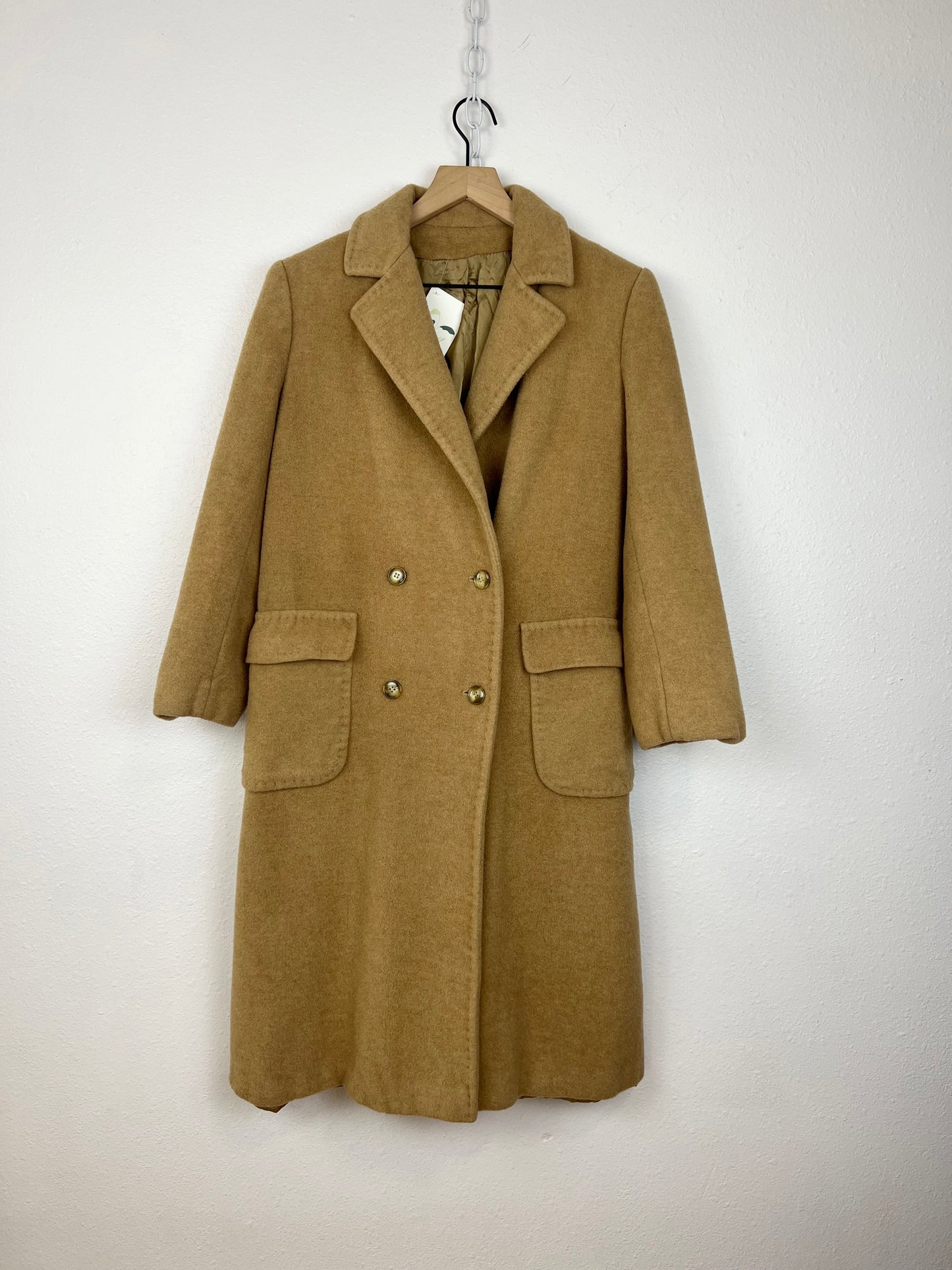 CAMEL HAIR PEACOAT