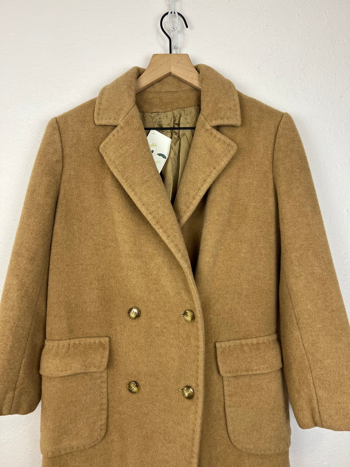 CAMEL HAIR PEACOAT