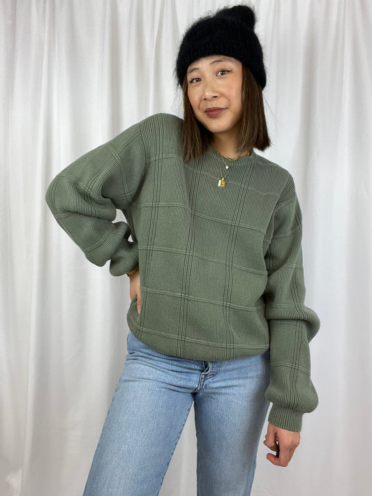 SAGE GREEN CREWNECK SWEATER