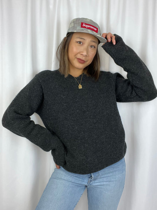 GAP LAMBSWOOL GREY SWEATER