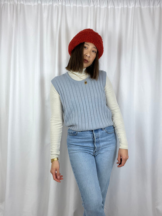 VINTAGE RIBBED SWEATER VEST