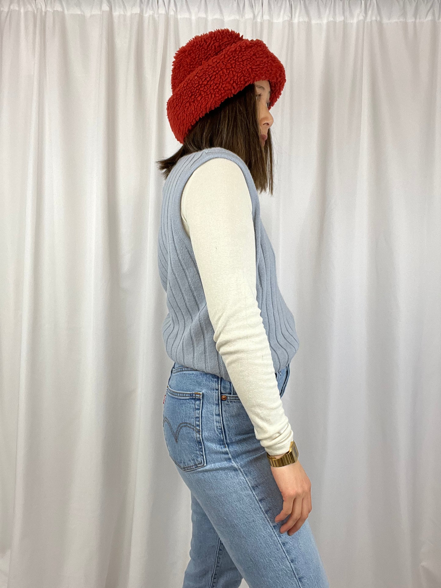 VINTAGE RIBBED SWEATER VEST