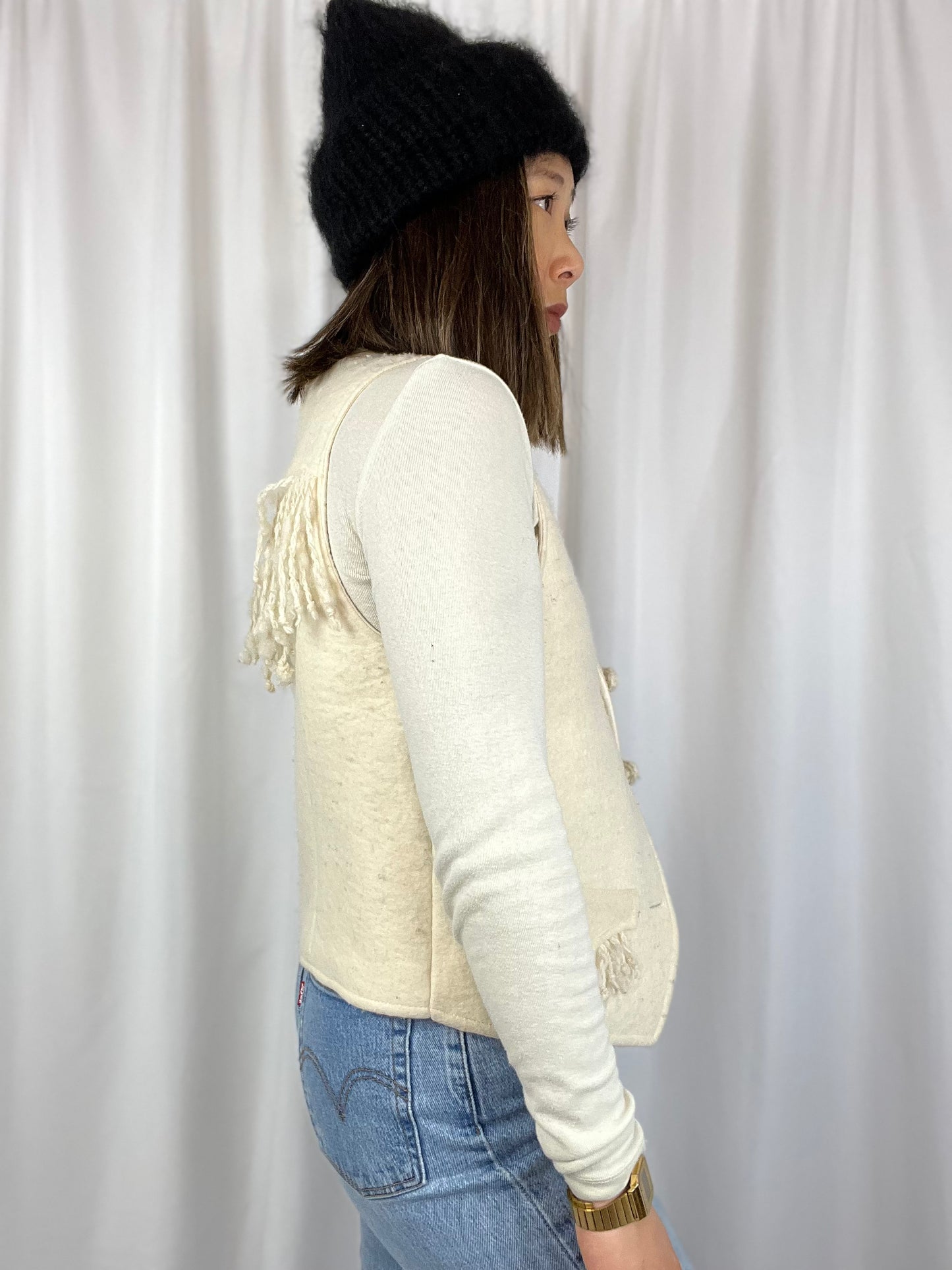 NWT HANDMADE LAMBSWOOL VEST