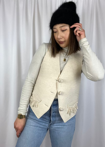 NWT HANDMADE LAMBSWOOL VEST