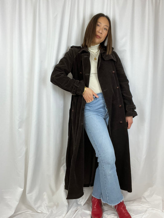 POLO JEANS CO CORDUROY DUSTER COAT