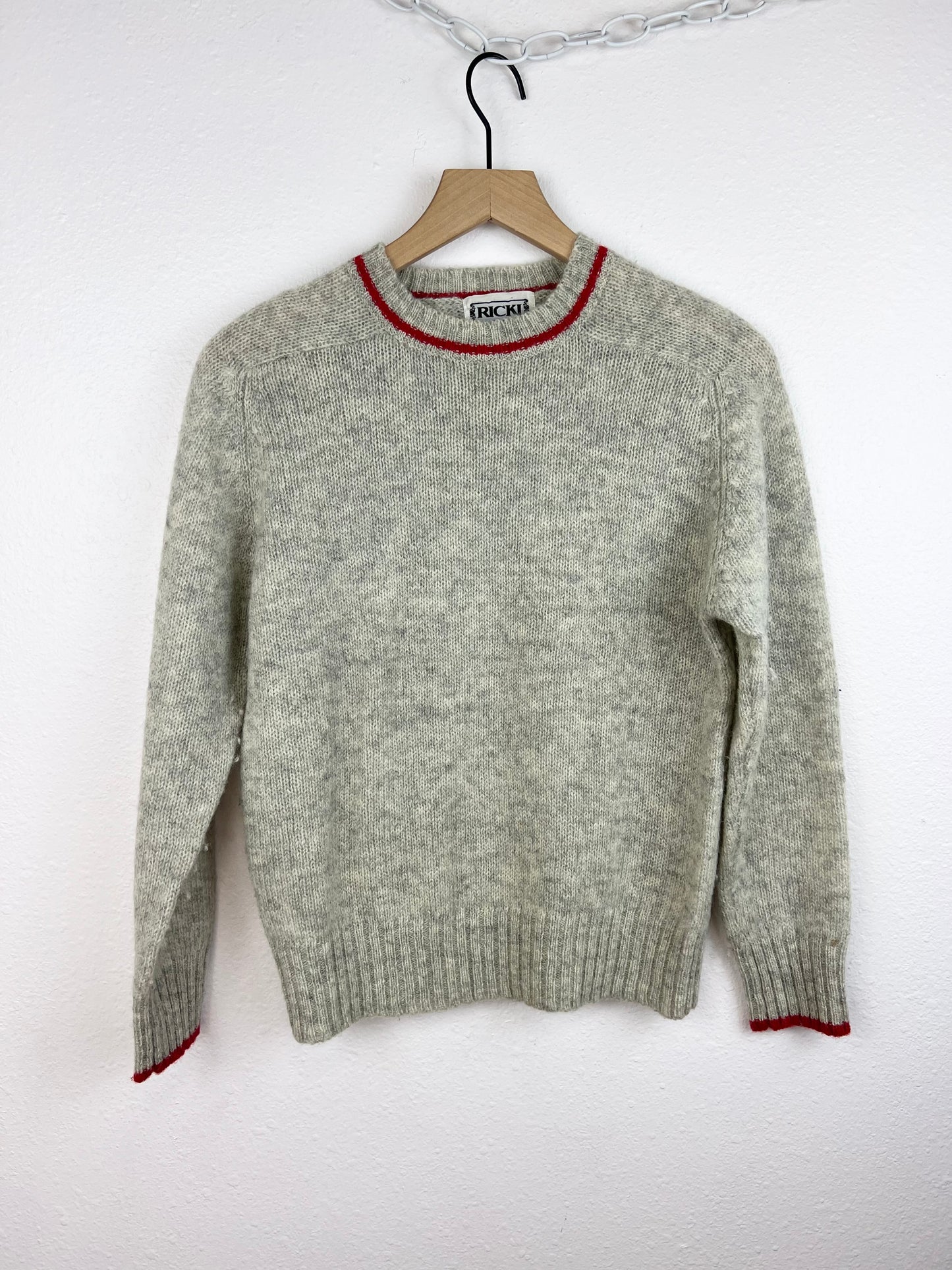 GREY WOOL SWEATER