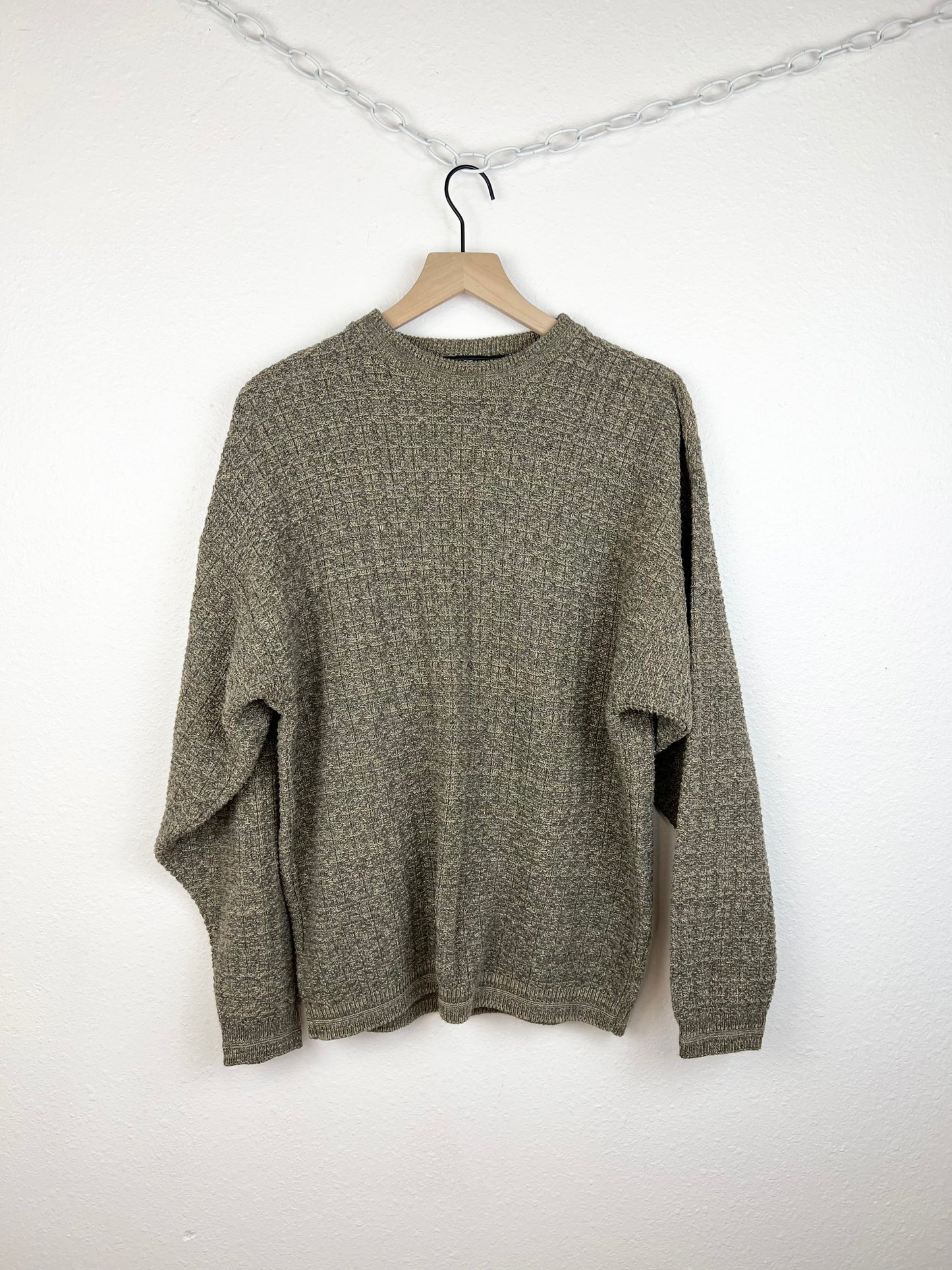 TEXTURED COTTON SWEATER