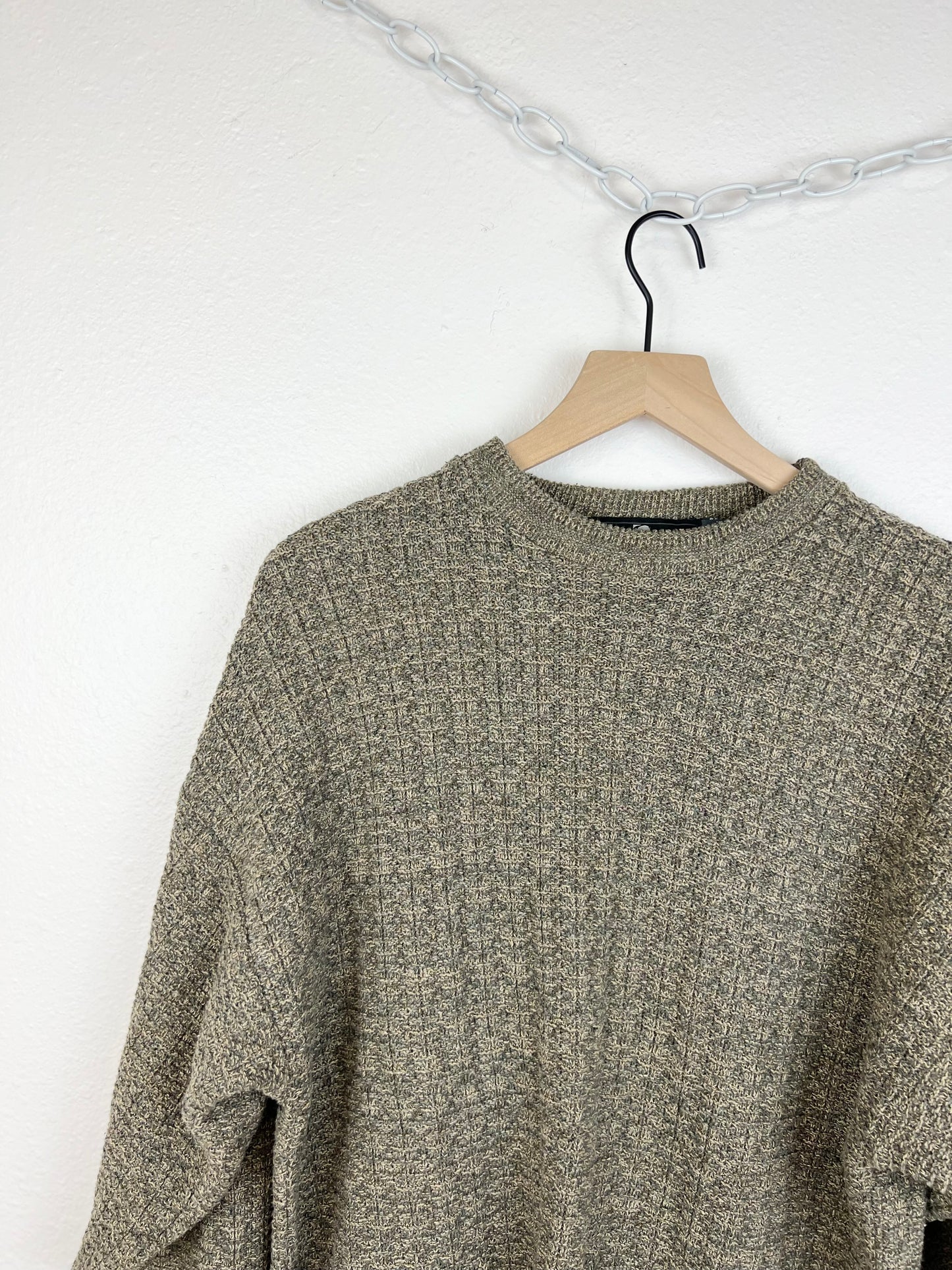 TEXTURED COTTON SWEATER