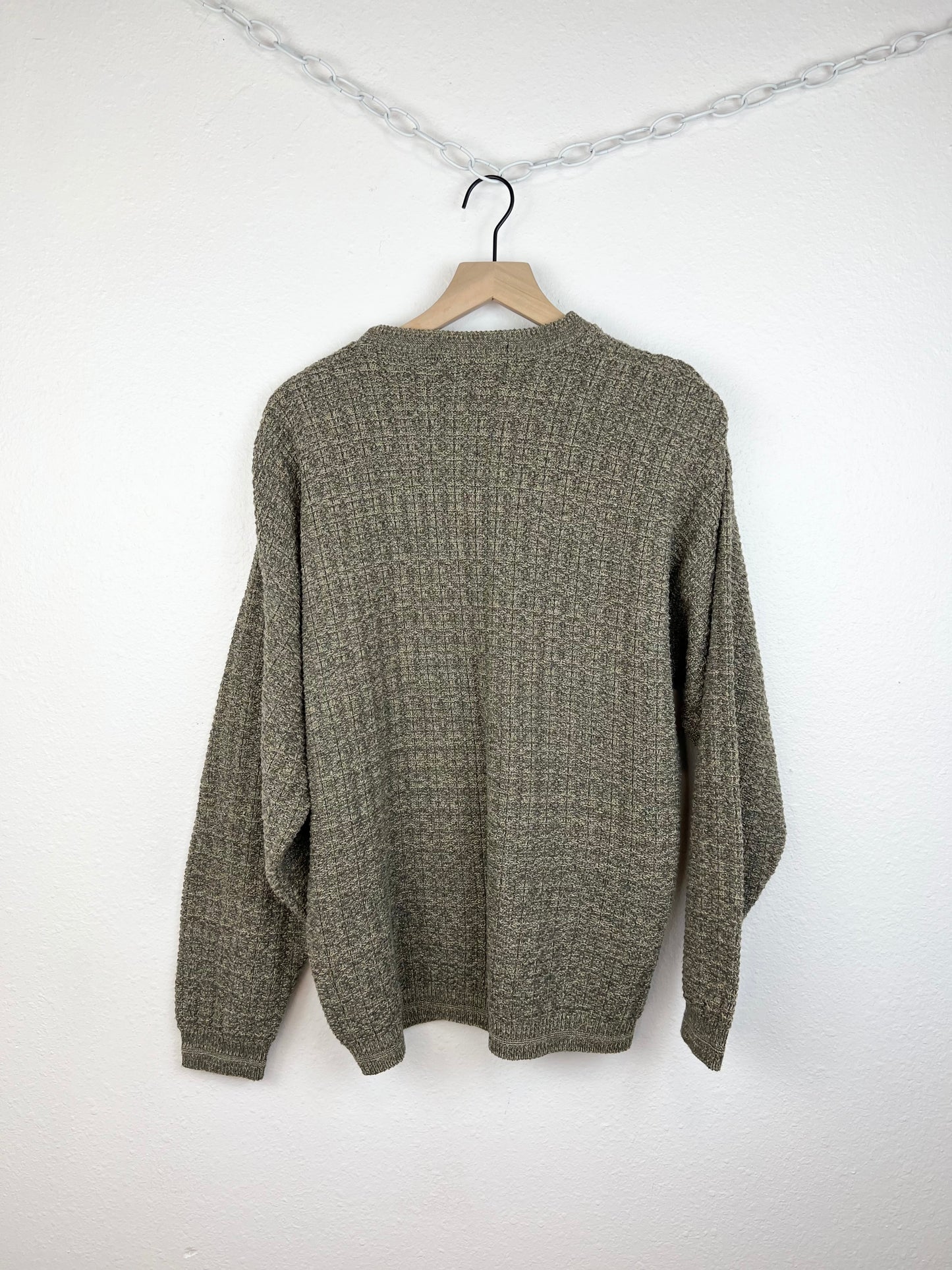 TEXTURED COTTON SWEATER