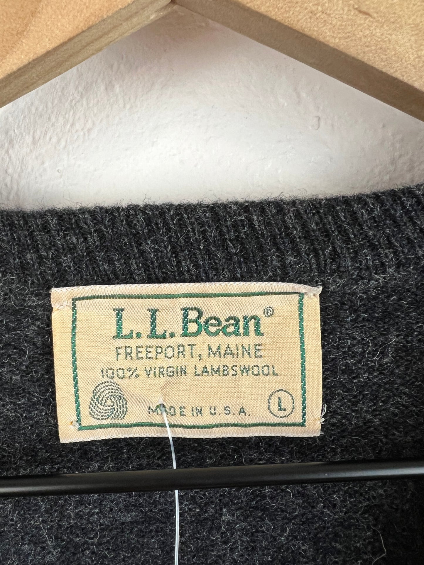 L.L. BEAN GREY SWEATER VEST