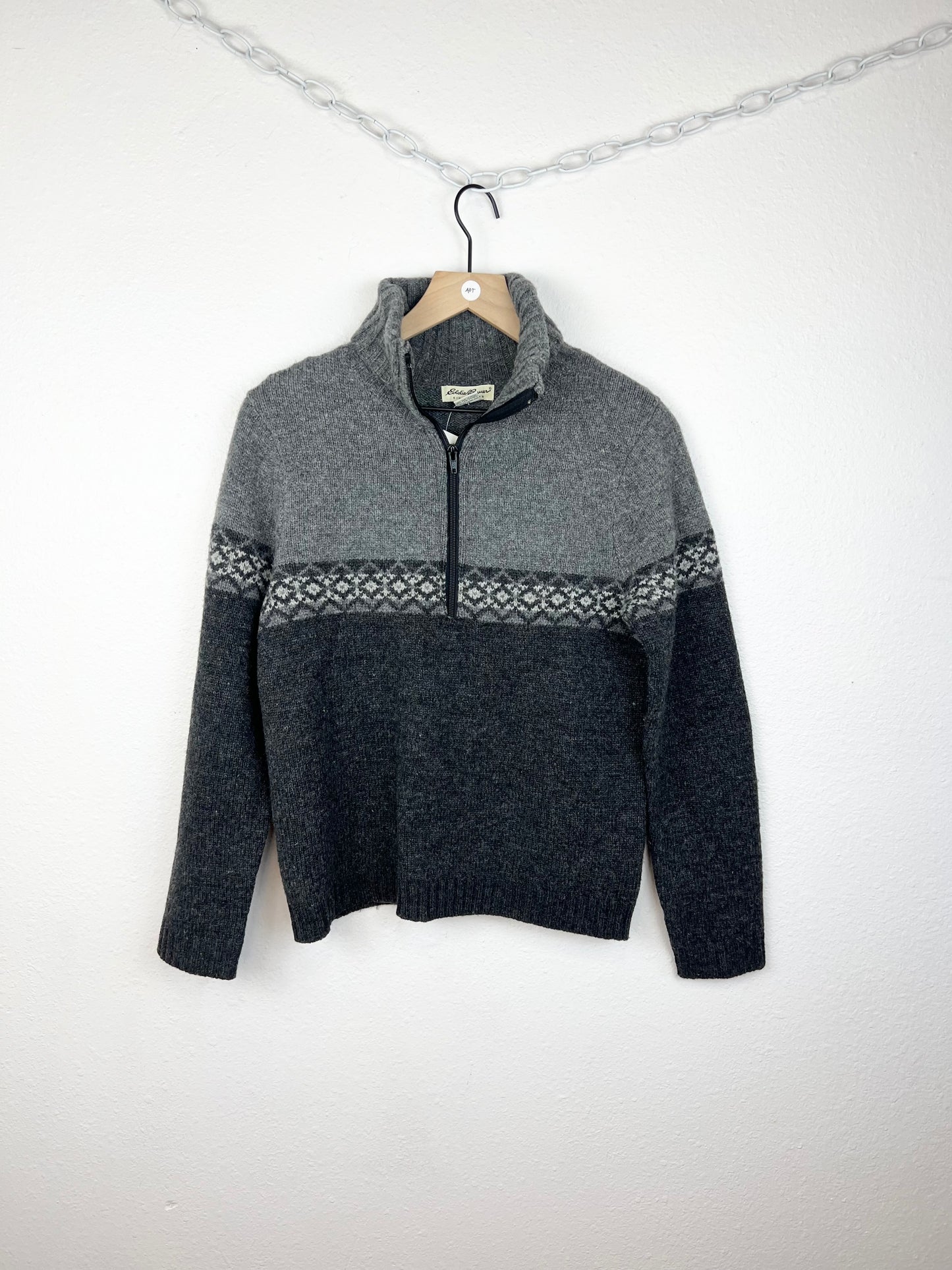 EDDIE BAUER HENLEY WOOL SWEATER