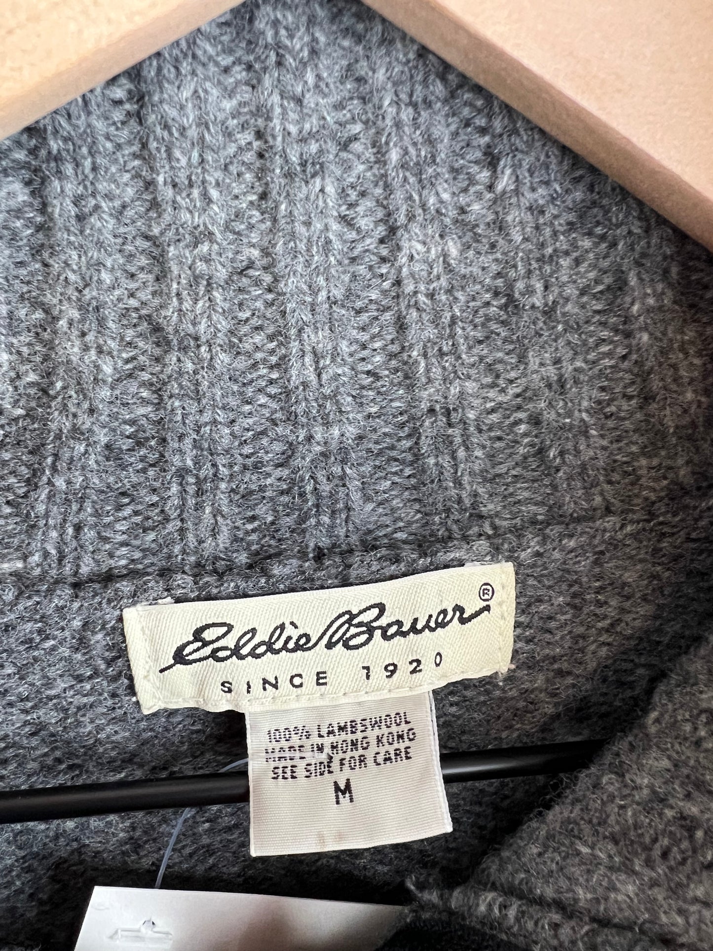 EDDIE BAUER HENLEY WOOL SWEATER