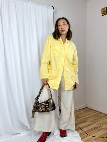 LIZ CLAIBORNE YELLOW CHORE TOP