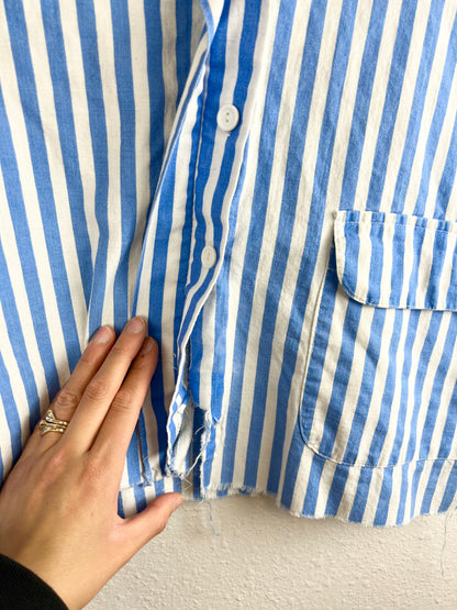 VINTAGE CUTOFF STRIPED CROP TOP