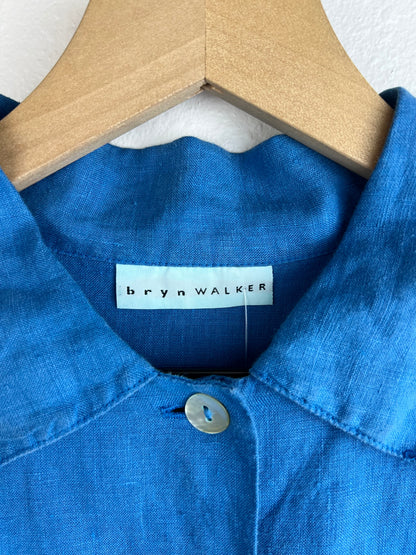 RELAXED LINEN BUTTON DOWN TOP