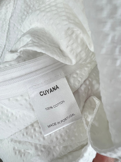 CUYANA SEERSUCKER FLOUNCE TOP