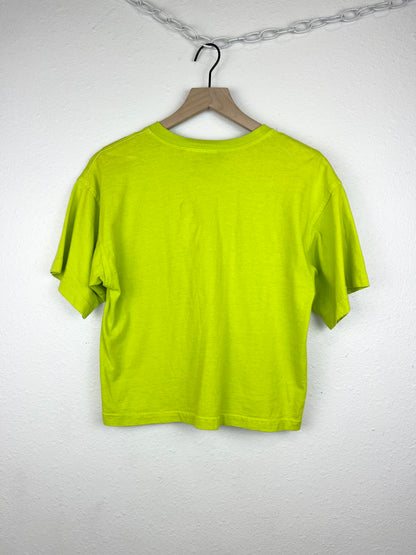 LIME GREEN BOXY SHORT SLEEVE TOP
