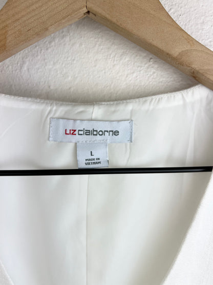 LIZ CLAIBORNE WHITE VEST