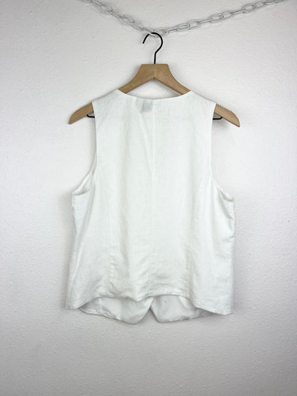 LIZ CLAIBORNE WHITE VEST