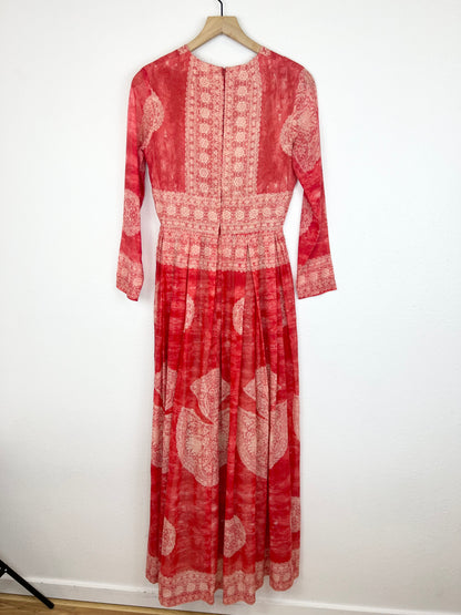 RED BOHO MAXI DRESS