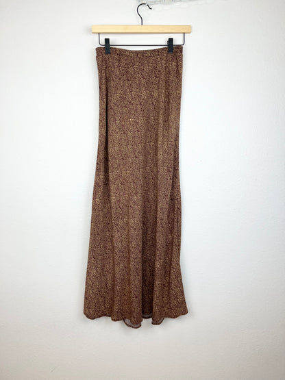 BURNT SIENNA MAXI SKIRT