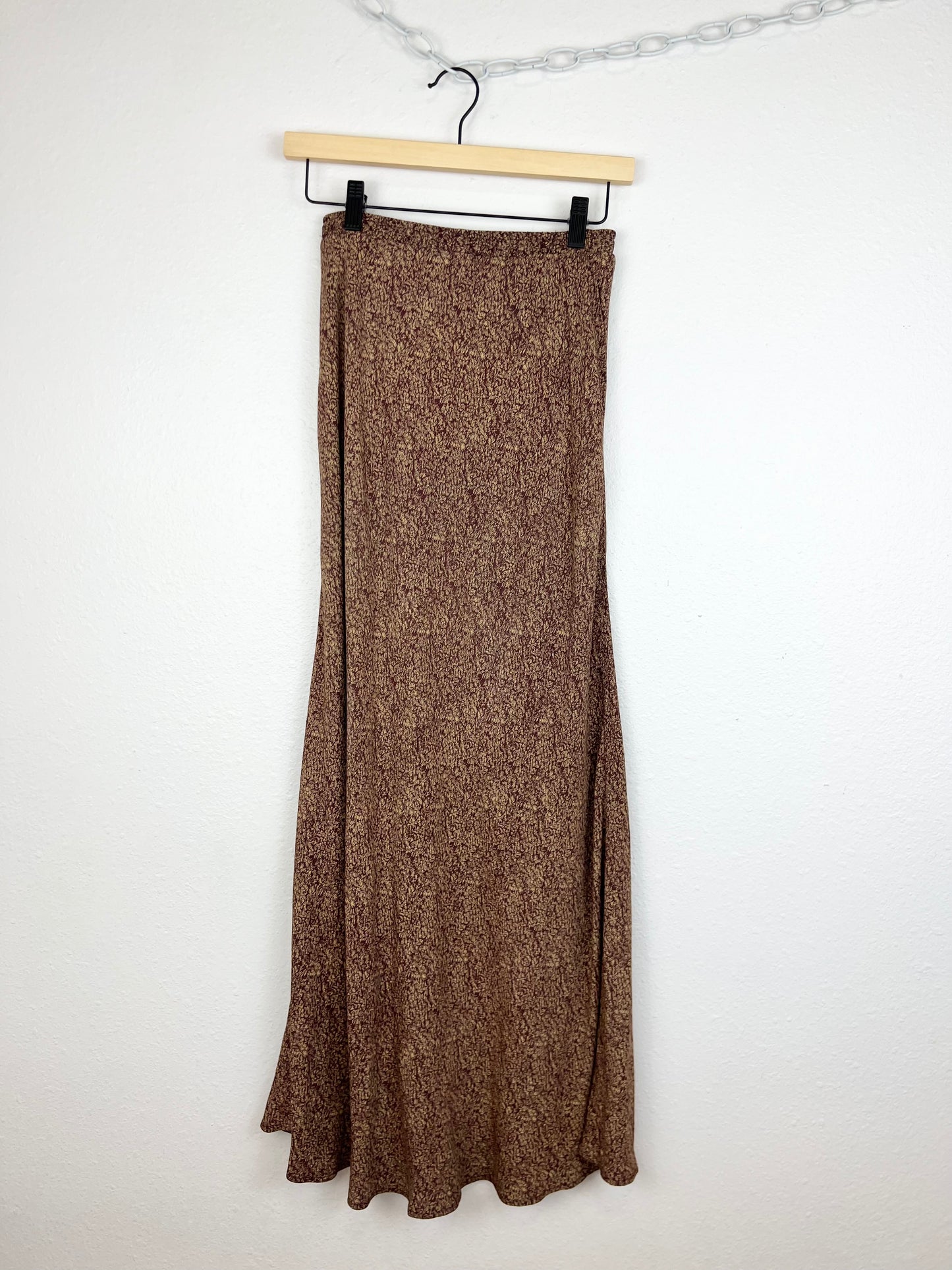 BURNT SIENNA MAXI SKIRT