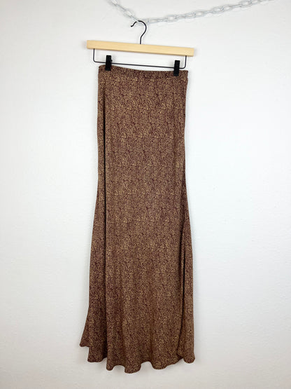 BURNT SIENNA MAXI SKIRT