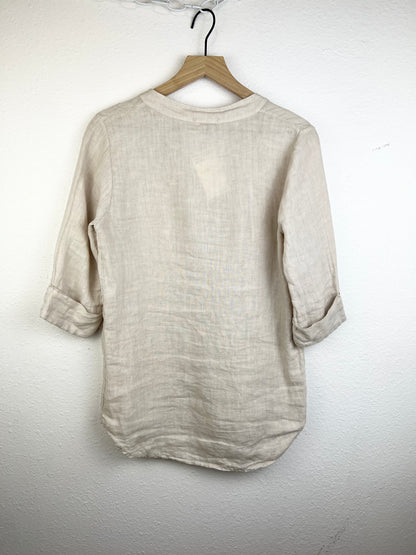 LINEN 3/4 SLEEVE BLOUSE