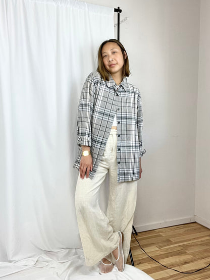 COLDWATER CREEK PLAID BUTTON DOWN