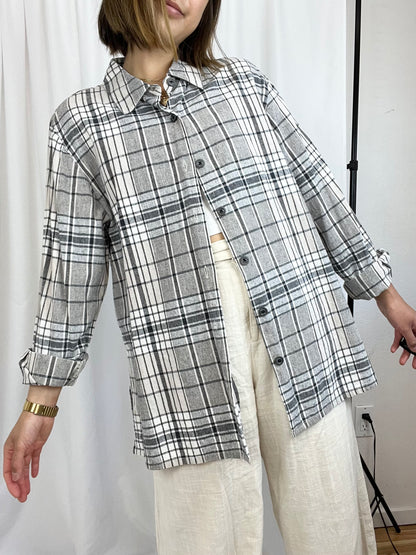 COLDWATER CREEK PLAID BUTTON DOWN