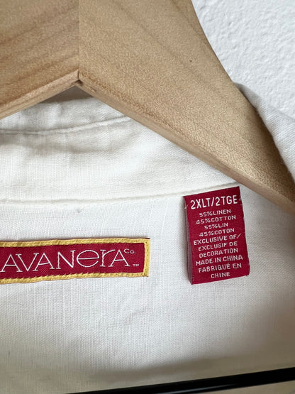 BOXY LINEN SHORT SLEEVE BUTTON DOWN
